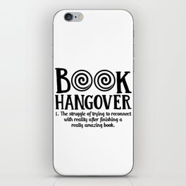 Funny Book Hangover Definition iPhone Skin