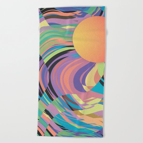 Magnetic Storm Beach Towel