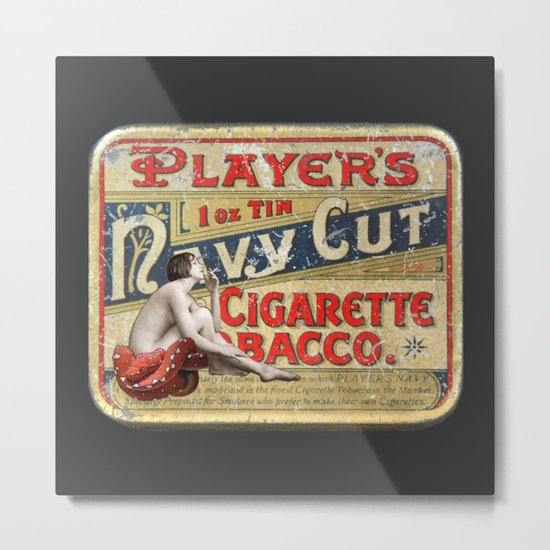 Smoking Metal Print