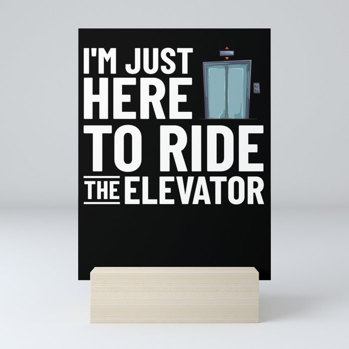 Elevator Buttons Mechanic Technician Door Lift Mini Art Print