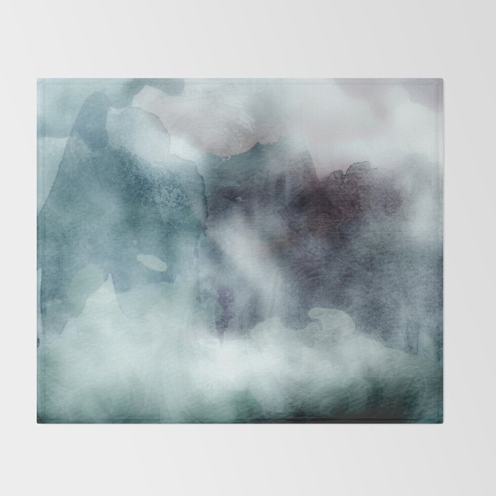 Watercolor Ikat Hipster Pastel Nautical Blue Purple Ombre