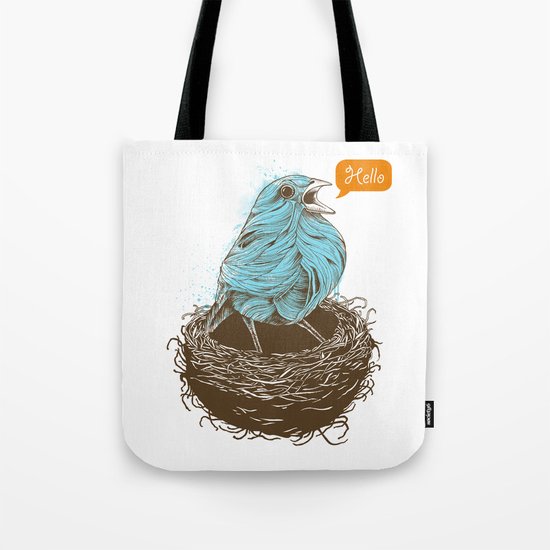 Twisty Bird Tote Bag
