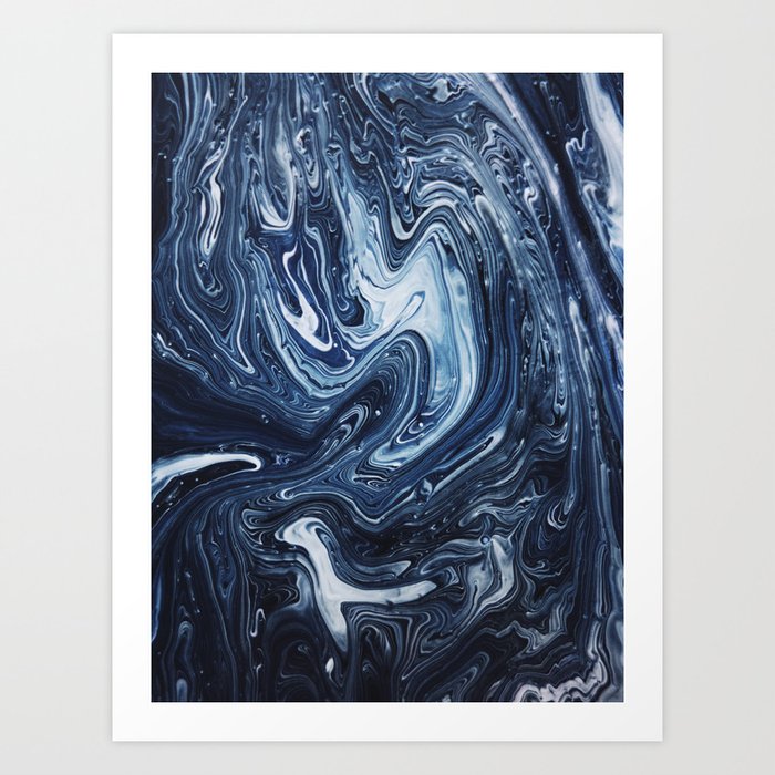 Gravity III - Abstract Marble Art Print
