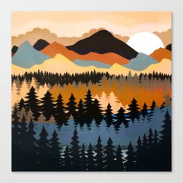Colors of a Mountain View Canvas Print