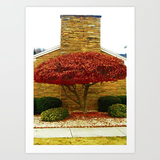 The One Wearing Red Art Print