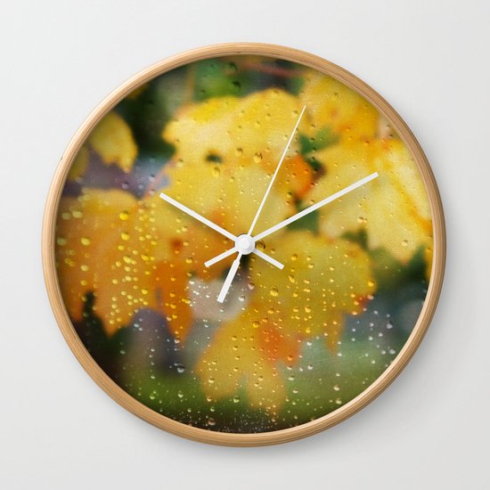 Autumns Tears Wall Clock