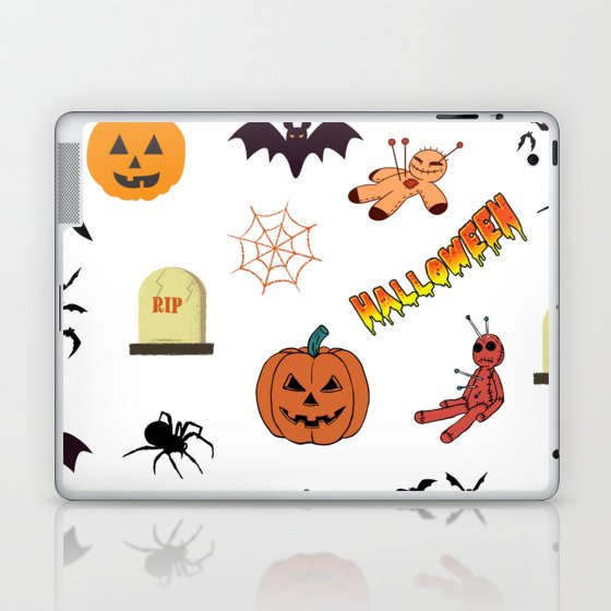 Cute Halloween Patterns Laptop & iPad Skin
