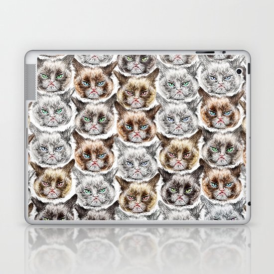 Angry Cats Laptop & iPad Skin