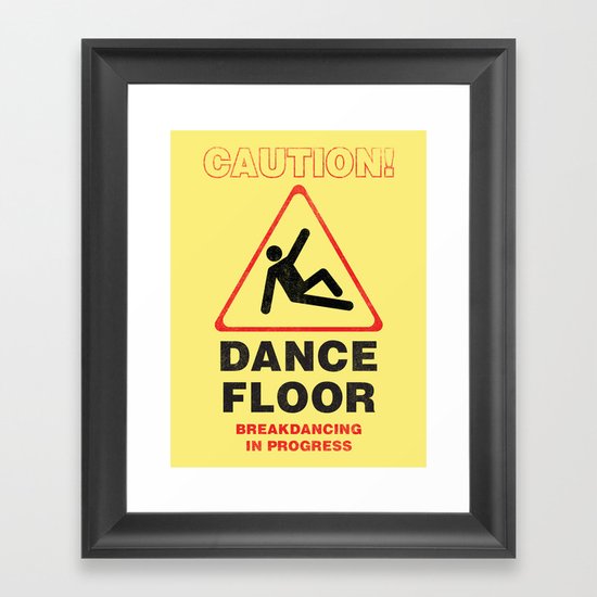 Cuation: breakdancing Framed Art Print