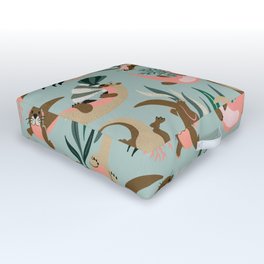 Otter Collection - Mint Palette Outdoor Floor Cushion