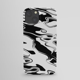 Black and white iPhone Case