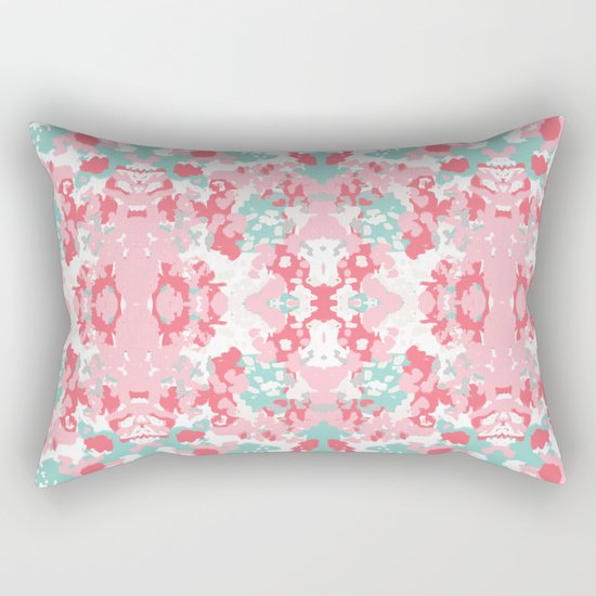 Arabella - abstract minimal pattern print art home decor trendy girly boho dorm college painting Rectangular Pillow