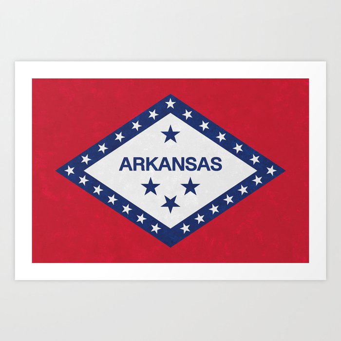 Flag of Arkansas Art Print