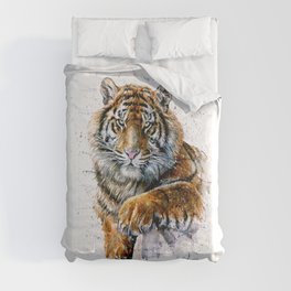 Tiger watercolor Comforter