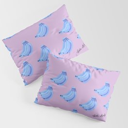 Banana blue- Lilac background Pillow Sham