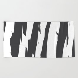 Black and white pattern Beach Towel