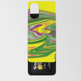 Awesome Circle Abstract Green Yellow Artificial Oil Fluo Colors Android Card Case