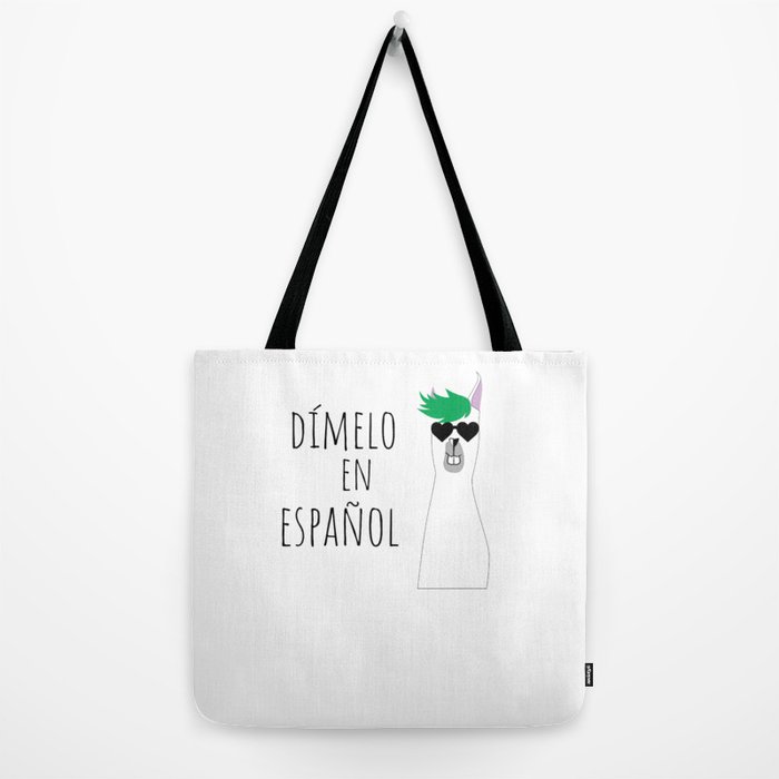 Spanish Teacher Gift Dímelo en Español with Funny Llama Travel Mug by  trndsttr