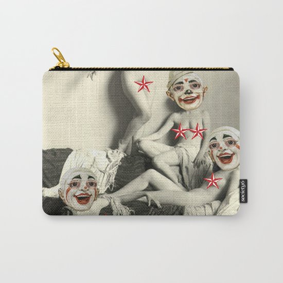 RECLINING NUDE CLOWNS (censored) Carry-All Pouch