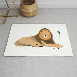 Lion Golf Rug