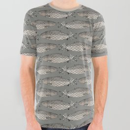 steampunk salmon pewter All Over Graphic Tee