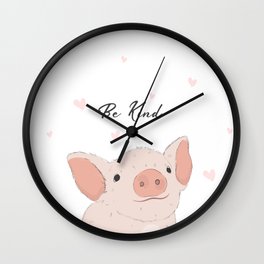 Cute pig Wall Clock