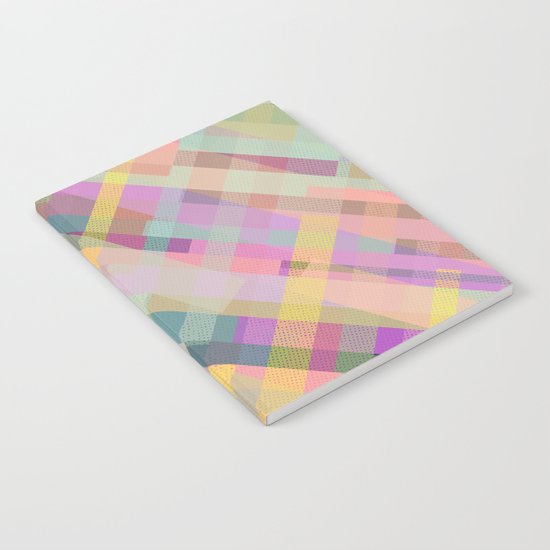 Colorful Square Pattern Notebook