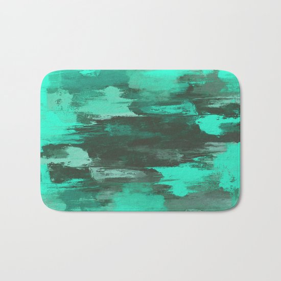 Chill Factor - Abstract in blue Bath Mat