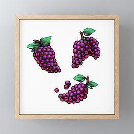 Grapes Framed Mini Art Print