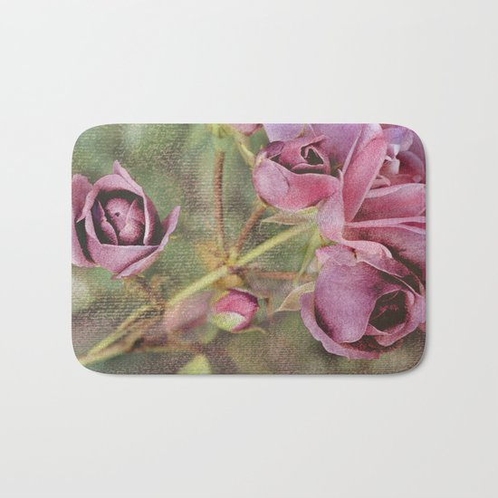 Vintage roses(8) Bath Mat