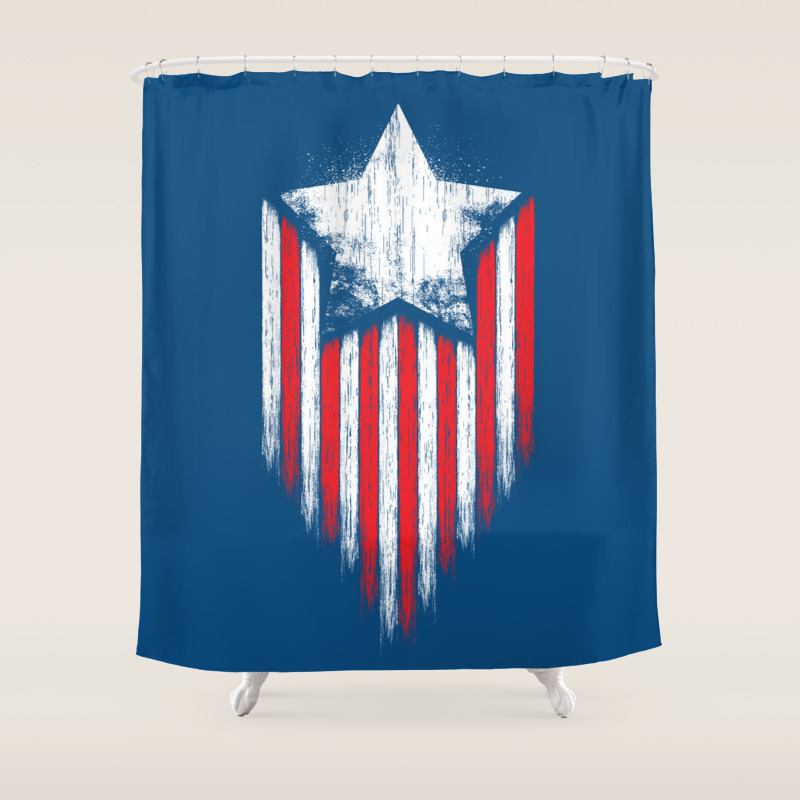 Star Stripes Shower Curtain By Monosteven Society6