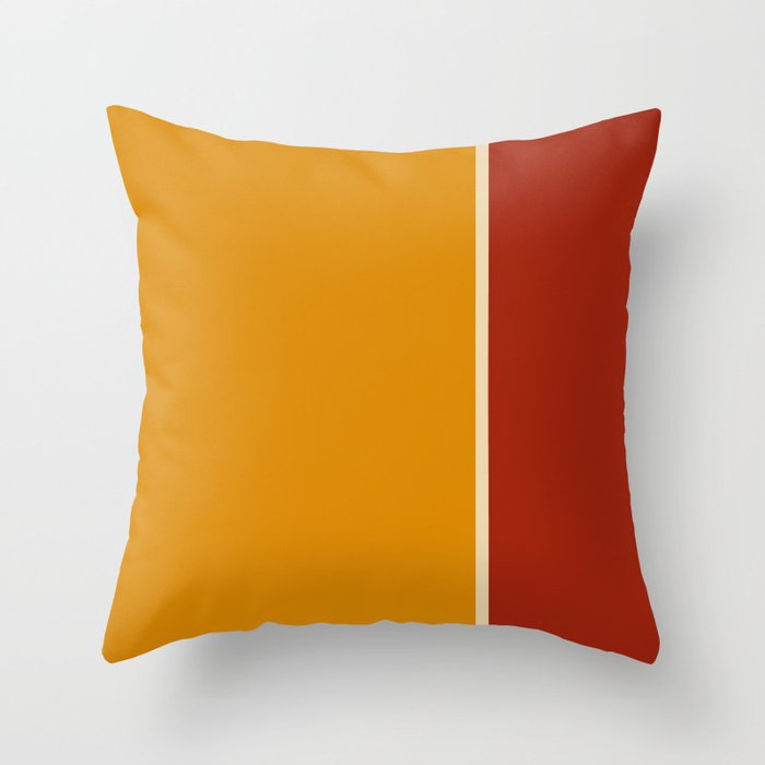 Spring 2 tones Orange & Red Throw Pillow