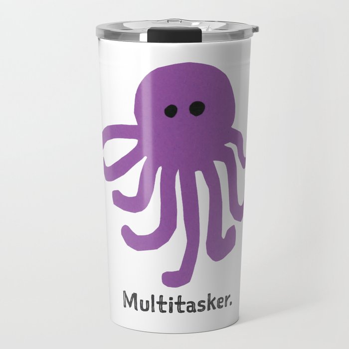 Purple Octopus Travel Mug