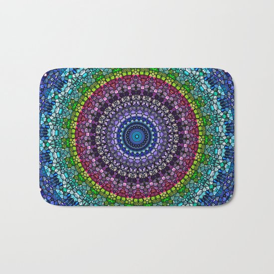 Magical Gems Kaleidoscope Bath Mat