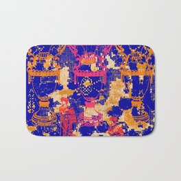 Baroque original print - Blue Bath Mat