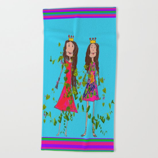 GiRL FRiENDS Beach Towel