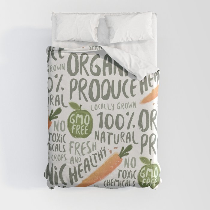 Organic Produce Duvet Cover