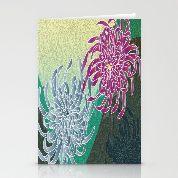 chrysanthemums  Stationery Cards