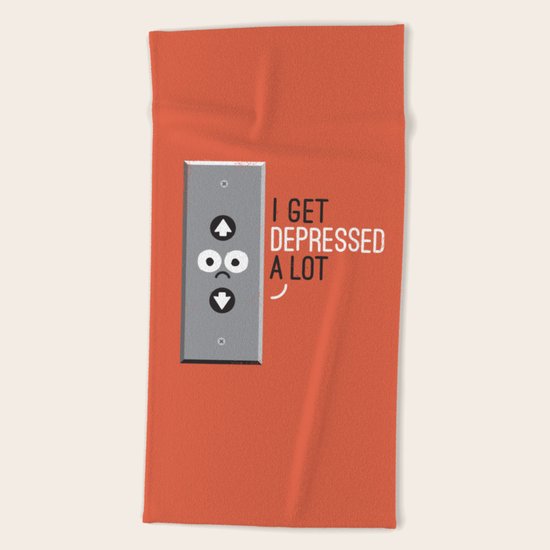 Feeling Down Beach Towel