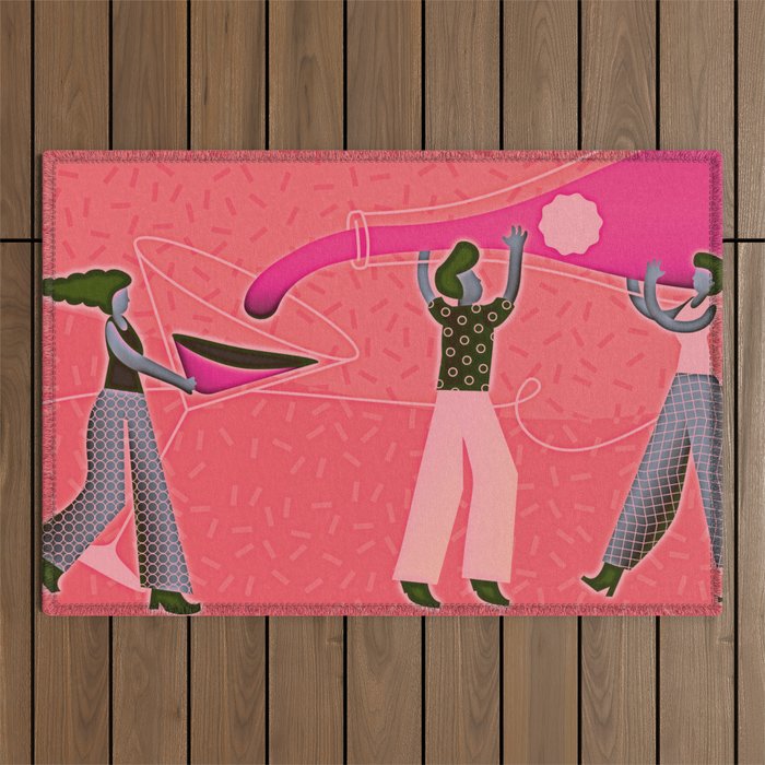 A Girls Party Outdoor Rug