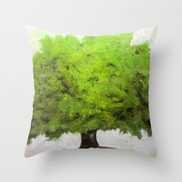 Oak Tree Throw Pillow