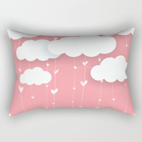 Raining Love Rectangular Pillow