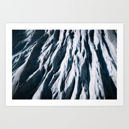 Arctic Glacial Pattern from above - Landscape Photography Art Print