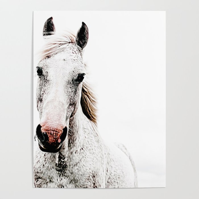 White Horse Poster