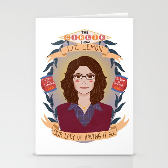 Liz Lemon Stationery Cards