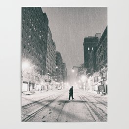 New York City - Snowstorm Poster