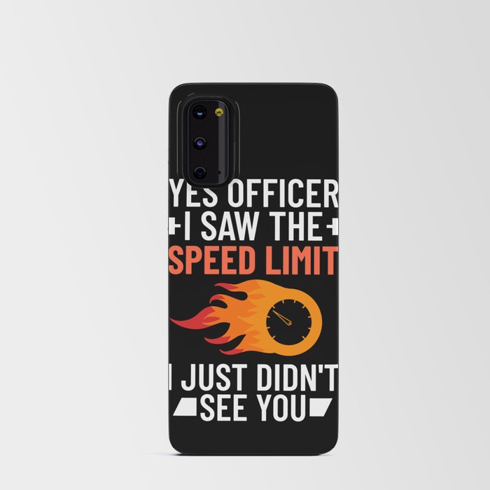 Speed Limit Sign Race Car Racer Street Racing Android Card Case