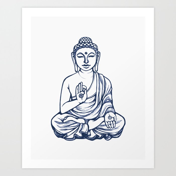 Varada Buddha (namaste) Art Print