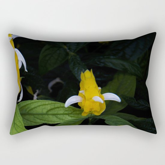 Golden shrimp plant. Flowers. Rectangular Pillow
