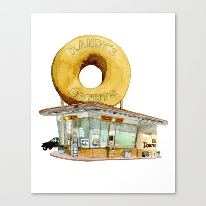 Randy's Donuts Canvas Print